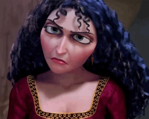 Gothel in Tangled Diamond Painting