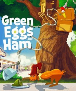 Green Eggs and Ham Poster Diamond Painting