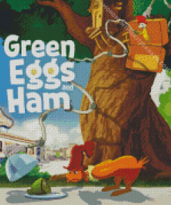 Green Eggs and Ham Poster Diamond Painting