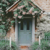 Green Cottage Door Diamond Painting