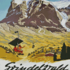 Grindelwald Vintage Poster Diamond Painting