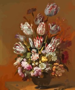 Hans Bollongier Tulips In A Vase Diamond Painting