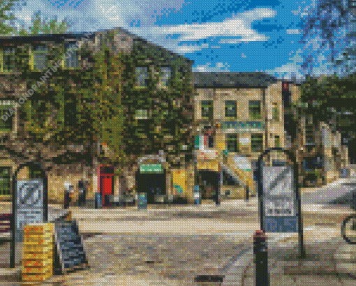 Hebden Bridge Streets Diamond Painting