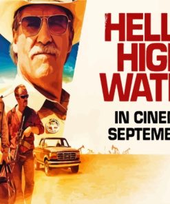 Hell or High Water Poster Art Diamond Painting