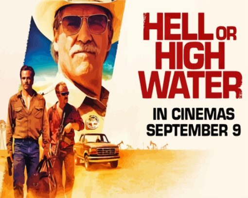 Hell or High Water Poster Art Diamond Painting