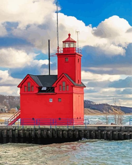 Holland Michigan Lighthouse Diamond Painting