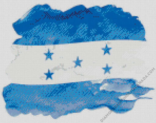 Honduras Flag Art Diamond Painting