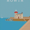 Howth Lighthouse Dublin Poster Diamond Painting