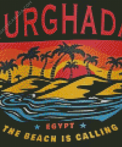 Hurghada Egypt Poster Diamond Painting