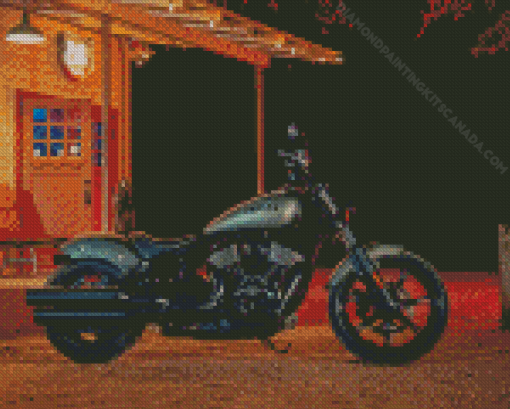 Indian Chief Bike Diamond Painting