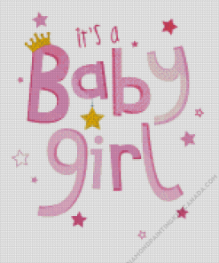 Its a Baby Girl Art Diamond Painting