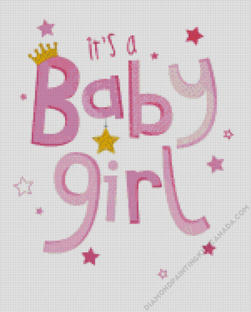 Its a Baby Girl Art Diamond Painting