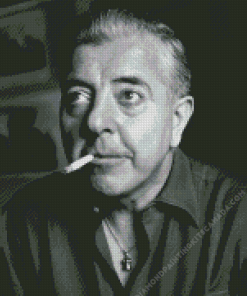 Jacques Prevert With Cigarette Diamond Painting