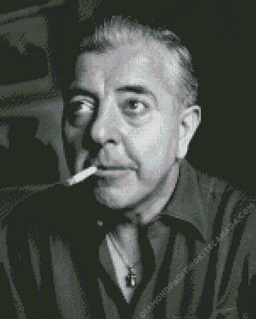 Jacques Prevert With Cigarette Diamond Painting