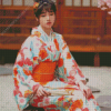 Japanese Lady With Kimono Diamond Painting