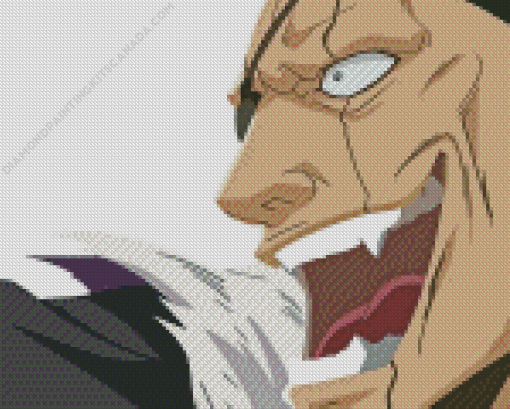 Kenpachi Zaraki Side Profile Diamond Painting