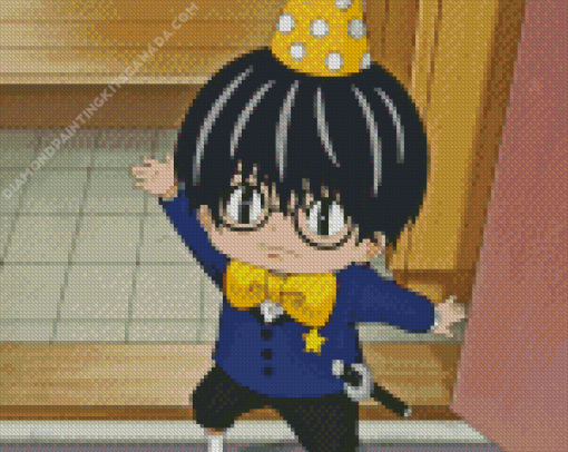 Kotaro with Party Hat Diamond Painting