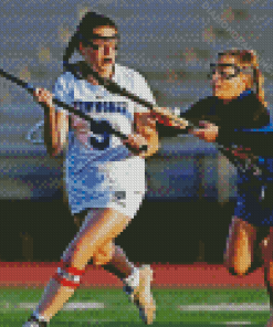 Lacrosse Girls Team Players Diamond Painting