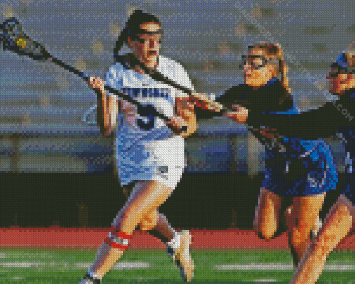 Lacrosse Girls Team Players Diamond Painting