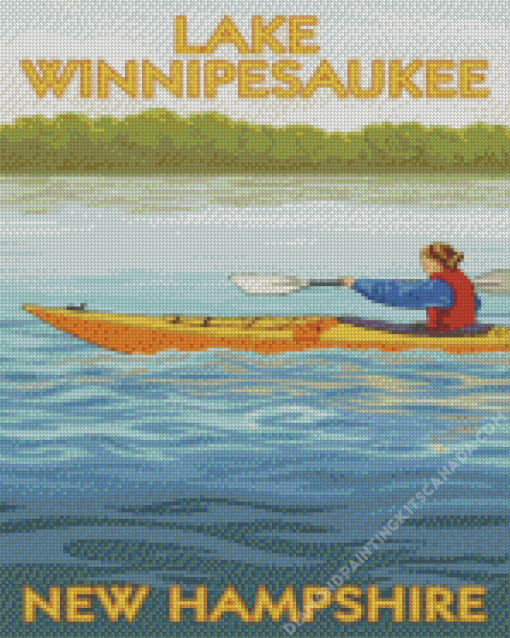 Lake Winnipesaukee Poster Diamond Painting