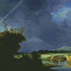 Landscape with a Cottage and Stone Bridge Diamond Painting