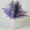 Lavender Flowers in Vase Diamond Painting