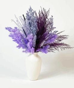 Lavender Flowers in Vase Diamond Painting