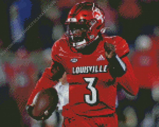 Louisville Cardinals Football Player Diamond Painting