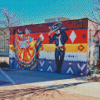 Lubbock Colorful Mural Diamond Painting