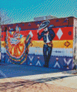 Lubbock Colorful Mural Diamond Painting