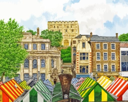 Market Norwich Art Diamond Painting