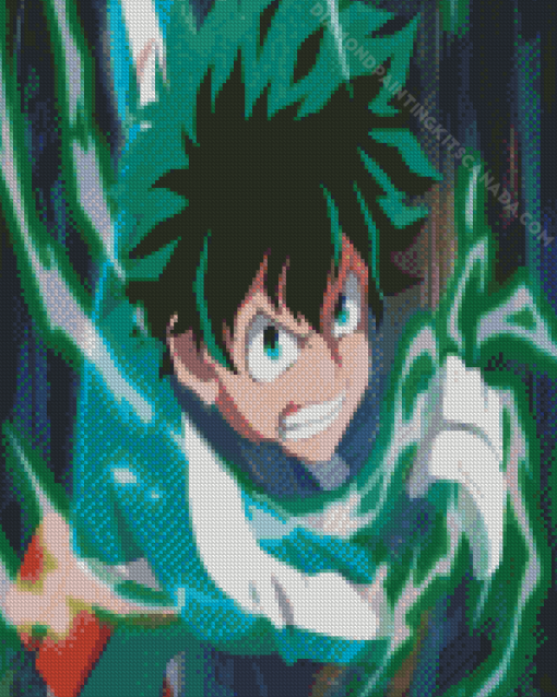 Mha Izuku Midoriya Diamond Painting