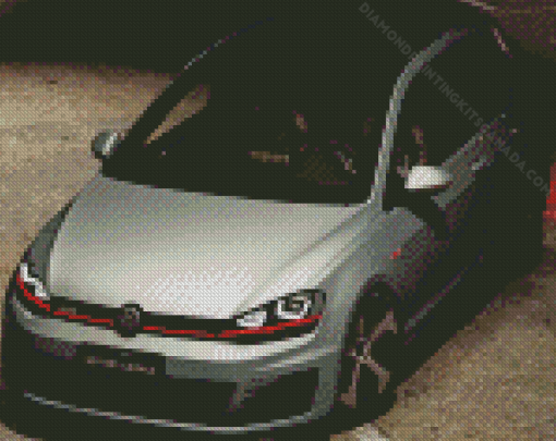 Mk7 Golf Grey Car Diamond Painting