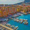 Monaco Harbour View Diamond Painting