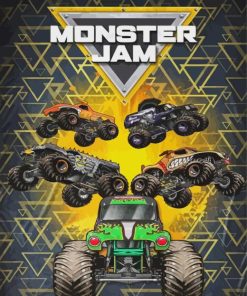 Monster Jam Poster Diamond Painting