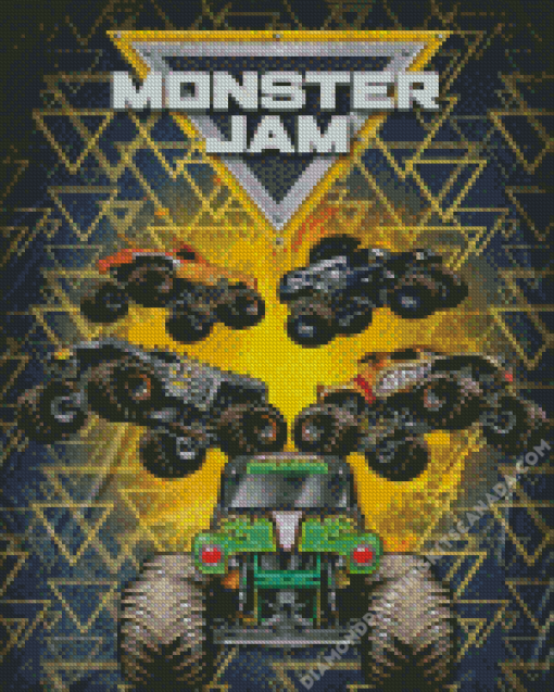 Monster Jam Poster Diamond Painting