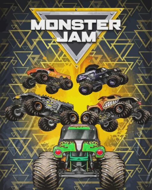 Monster Jam Poster Diamond Painting