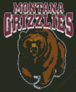 Montana Grizzlies Logo Diamond Painting
