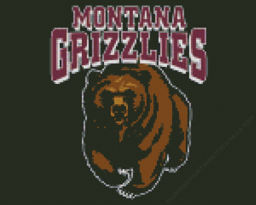 Montana Grizzlies Logo Diamond Painting