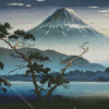 Mountain Woodblock Diamond Painting