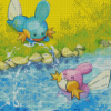 Mudkip Pokemon Species Diamond Painting