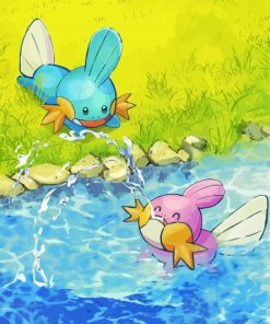 Mudkip Pokemon Species Diamond Painting