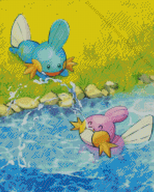 Mudkip Pokemon Species Diamond Painting