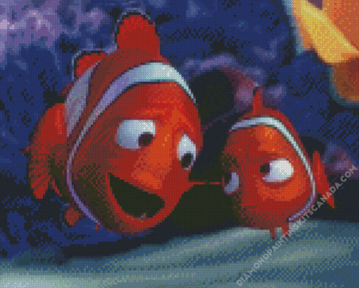 Nemo And Marlin Finding Nemo Diamond Painting