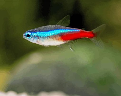 Neon Tetra Fish Diamond Painting