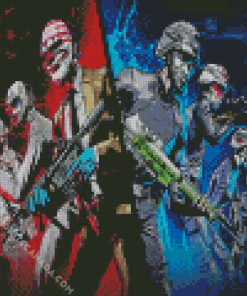 Payday Shooter Video Game Diamond Painting