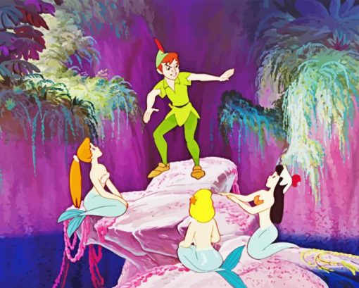 Peter Pan The Mermaids Diamond Painting