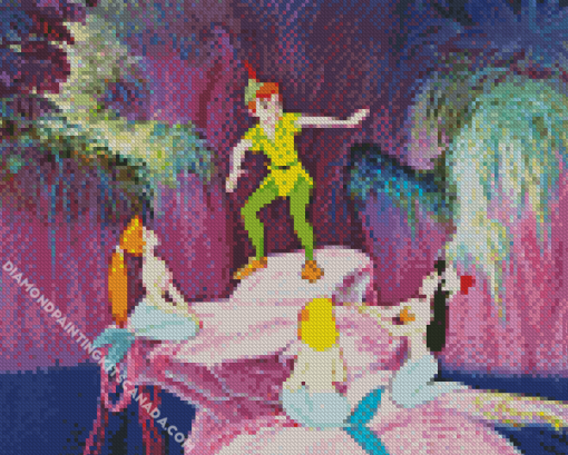 Peter Pan The Mermaids Diamond Painting