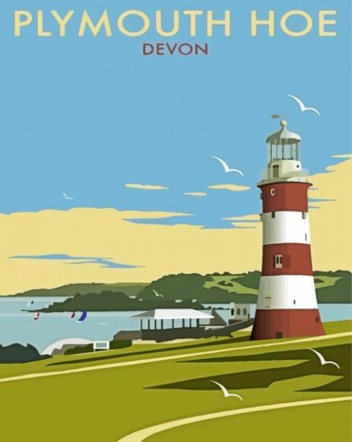 Plymouth Hoe Devon Poster Diamond Painting