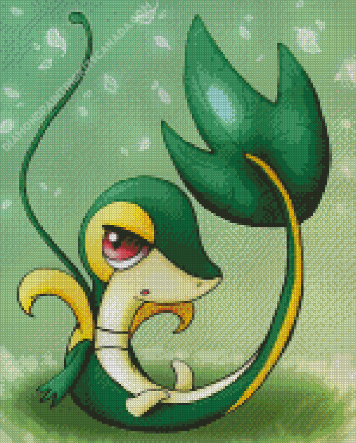 Pokemon Snivy Diamond Painting